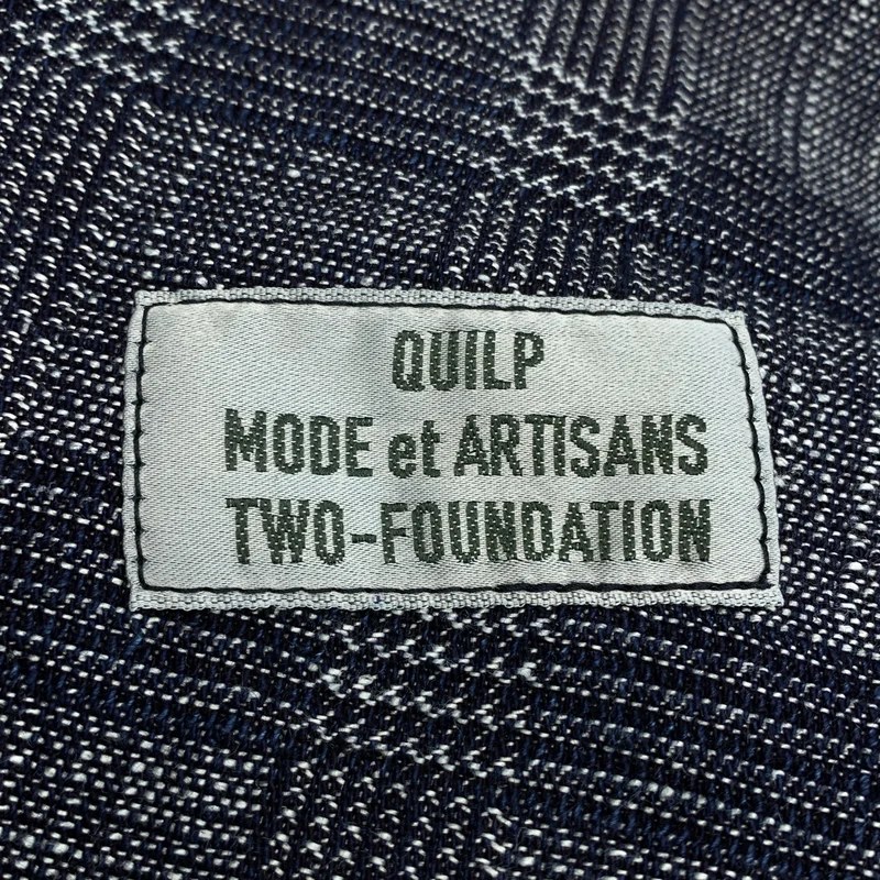 Quilp / クイルプ | コットン リネン チェック ジャガード クロップドパンツ |