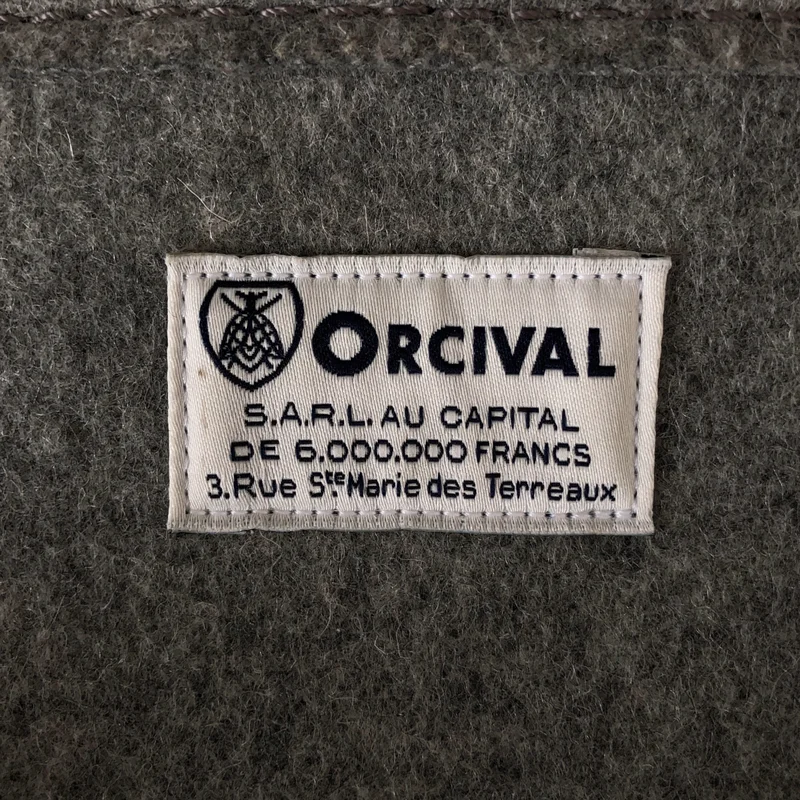 ORCIVAL / オーチバル | ウール メルトン ロゴ ハンド トートバッグ |