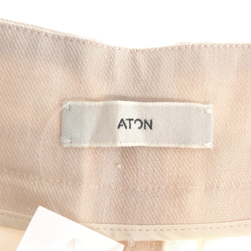 ATON / エイトン | タック パンツ PR.AG.NM.0307 | １ | レディース