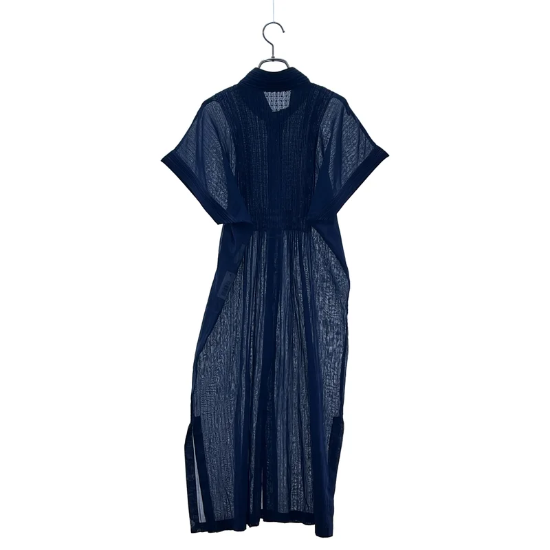 PLEATS PLEASE ISSEY MIYAKE / プリーツプリーズイッセイミヤケ | 異素材切替 ハイネック プリーツワンピース | 3 | レディース