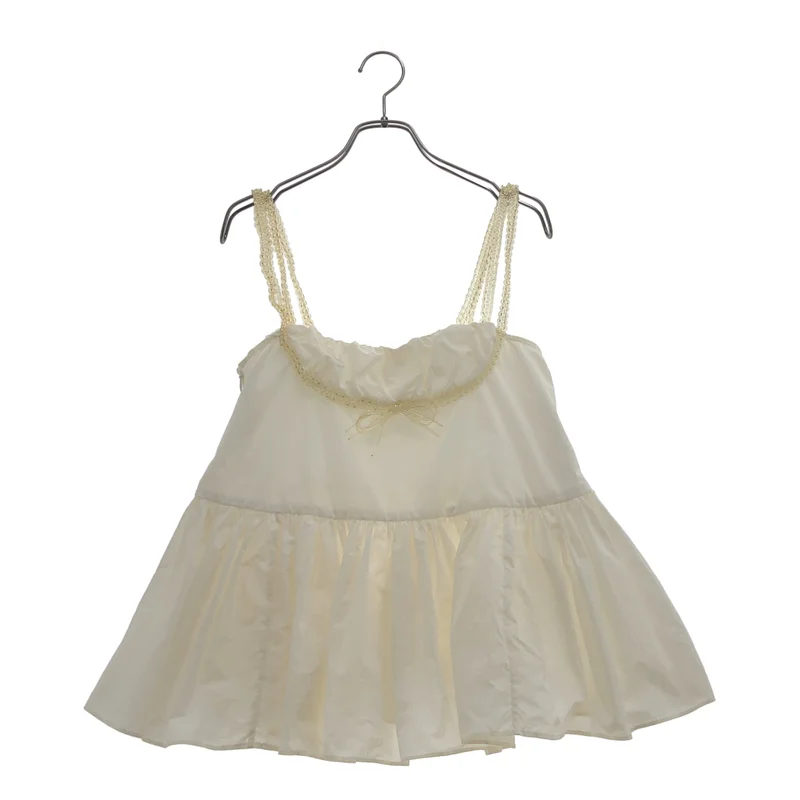 SHUSHU/TONG / シュシュ/トング | Bow straps top / ナイロン ボウストラップ トップ キャミソール | 8 | レディース