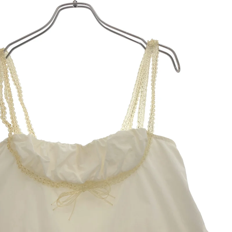 SHUSHU/TONG / シュシュ/トング | Bow straps top / ナイロン ボウストラップ トップ キャミソール | 8 | レディース