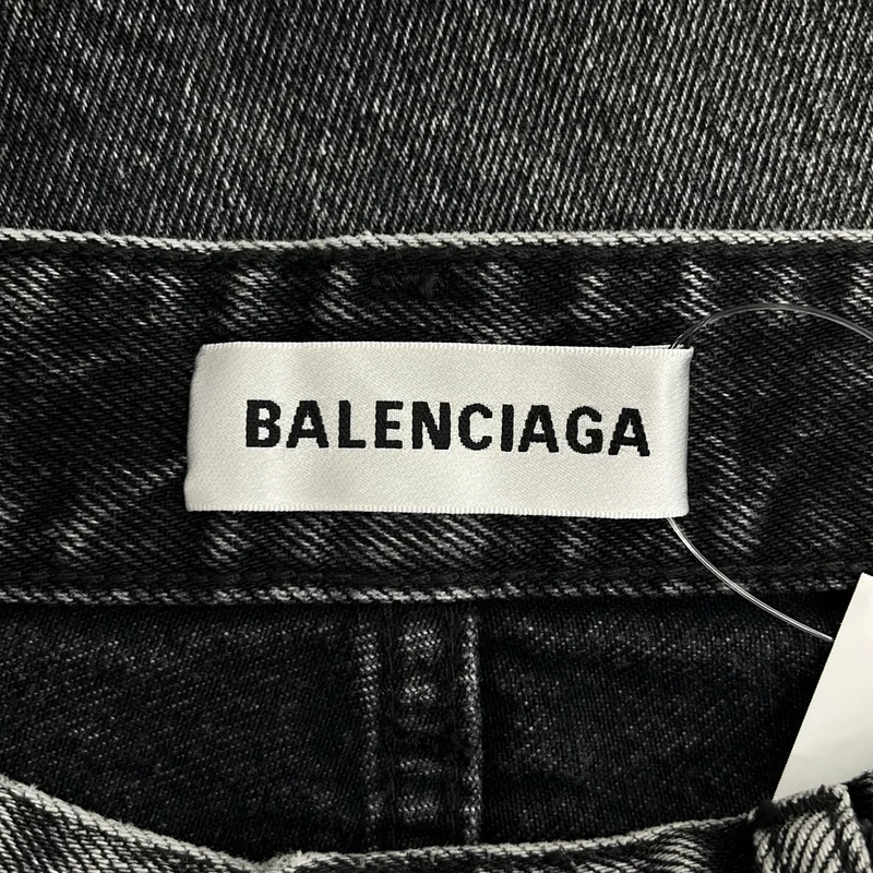 BALENCIAGA / バレンシアガ | 2022SS | DESTROYED BAGGY LOW CROTCH DENIM / デストロイ加工 バギーデニムパンツ | 24 | メンズ