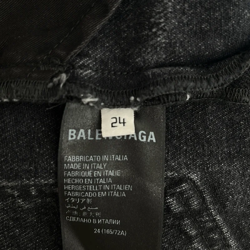 BALENCIAGA / バレンシアガ | 2022SS | DESTROYED BAGGY LOW CROTCH DENIM / デストロイ加工 バギーデニムパンツ | 24 | メンズ