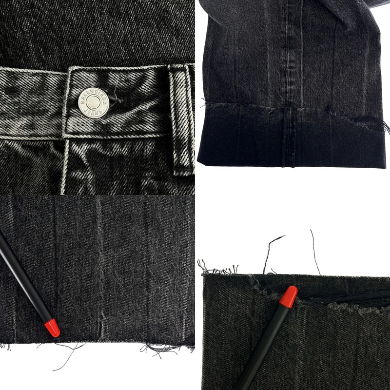 BALENCIAGA / バレンシアガ | 2022SS | DESTROYED BAGGY LOW CROTCH DENIM / デストロイ加工 バギーデニムパンツ | 24 | メンズ