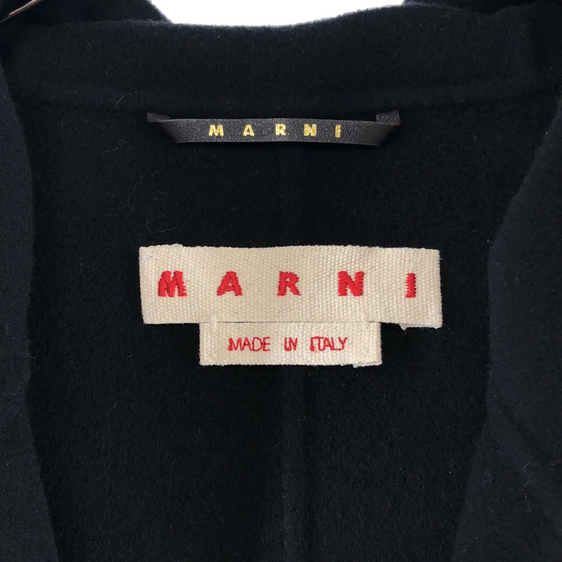 MARNI / マルニ | 2024AW | ウール ロゴステッチ フーデッド ジャケット | 38 | レディース