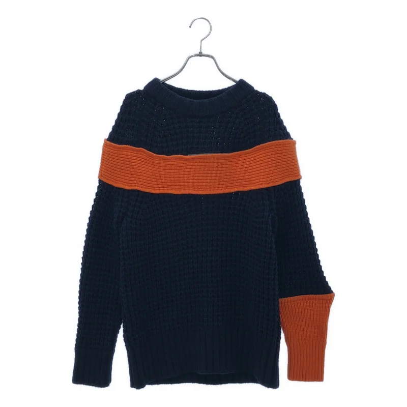 sacai / サカイ | zip attachment knit ジップ アタッチメント ニット | 2 | レディース