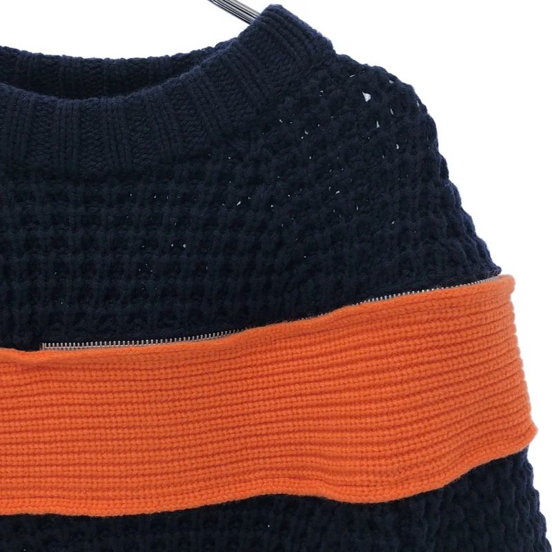 sacai / サカイ | zip attachment knit ジップ アタッチメント ニット | 2 | レディース