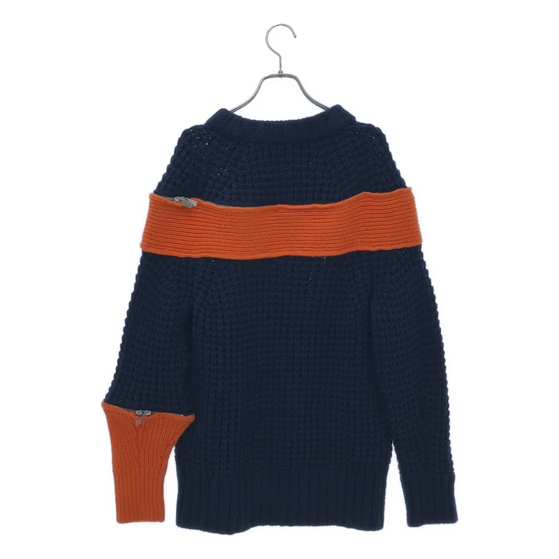 sacai / サカイ | zip attachment knit ジップ アタッチメント ニット | 2 | レディース