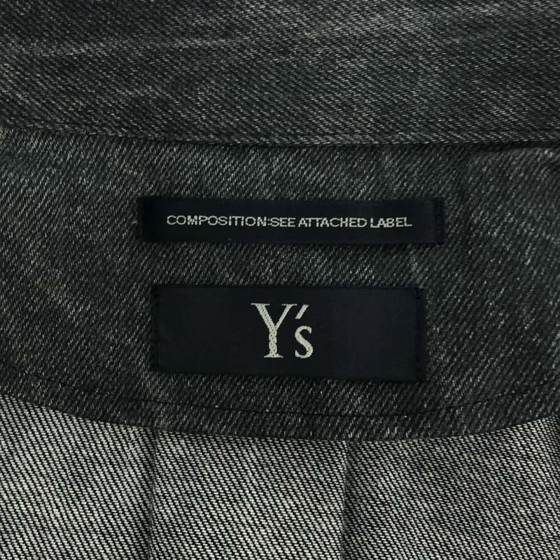 Y's / ワイズヨウジヤマモト | 2019SS | ダメージ加工 コットン アシメトリー デニムコート | 1 | レディース