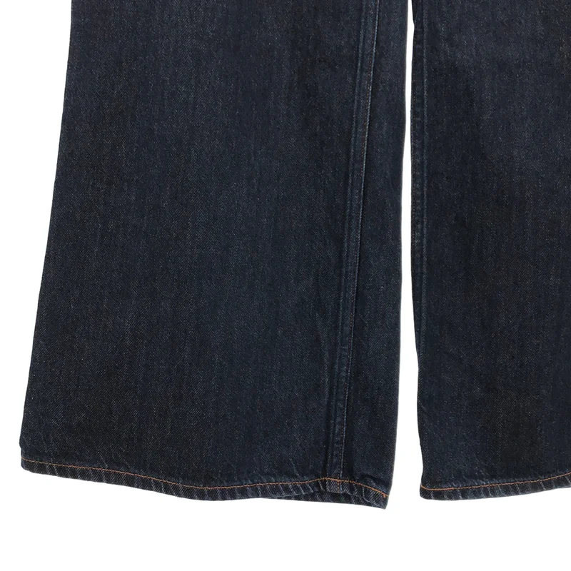 upper hights / アッパーハイツ | THE SISTER MID-RISE FEATHER RINSE ワイド デニムパンツ | W27 | レディース