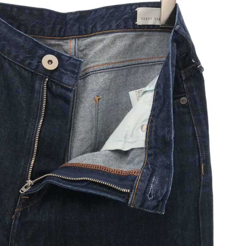 upper hights / アッパーハイツ | THE SISTER MID-RISE FEATHER RINSE ワイド デニムパンツ | W27 | レディース