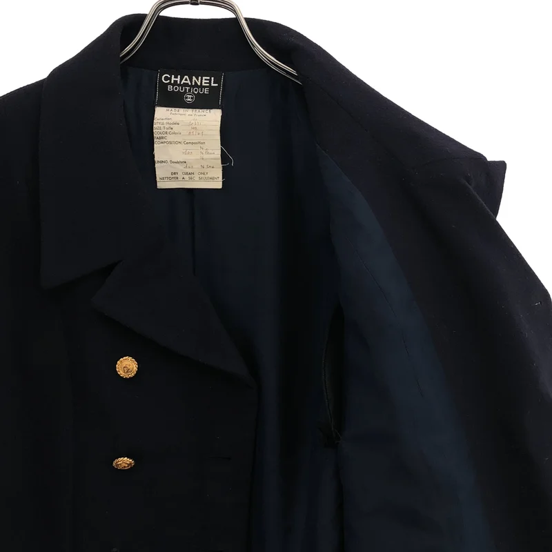 CHANEL / シャネル | セットアップ / ウール 金ボタン ダブルブレストジャケット /スカート | 40 | レディース