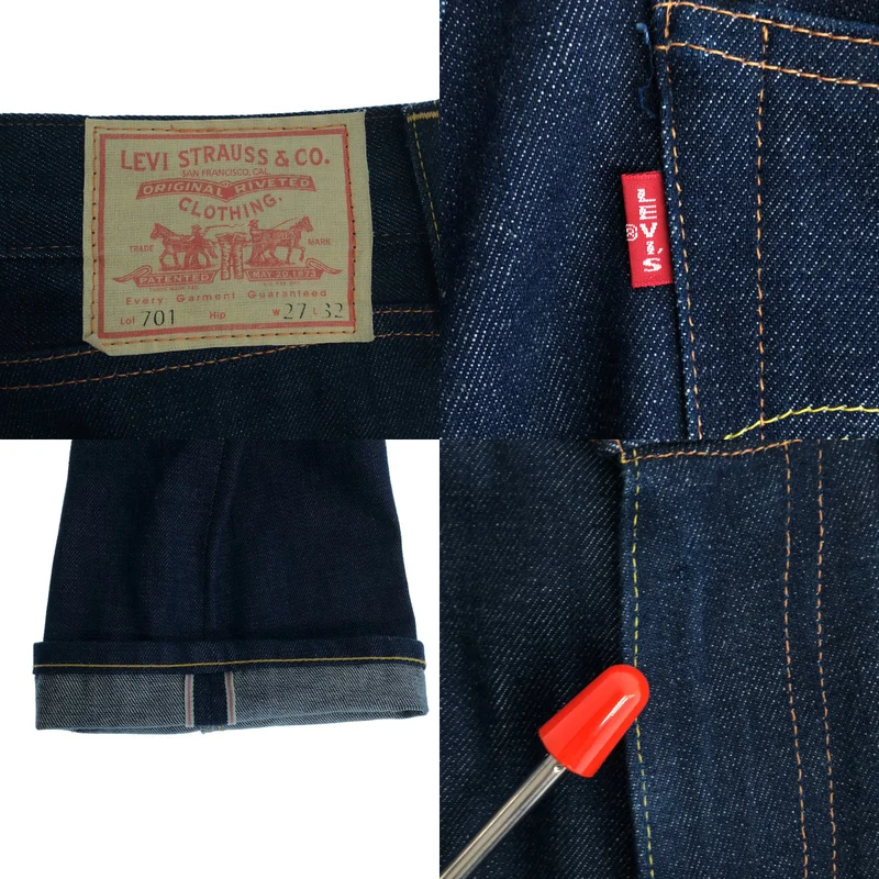 LEVI'S VINTAGE CLOTHING LVC / リーバイスヴィンテージクロージング | 701 デニムストレートパンツ | 27 | レディース