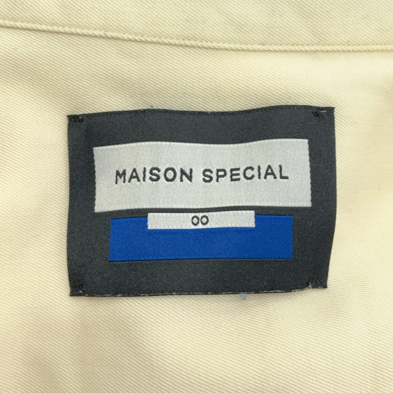 Maison Special / メゾンスペシャル | ウールシャンブレープライムオーバーシャツ | 0 | メンズ