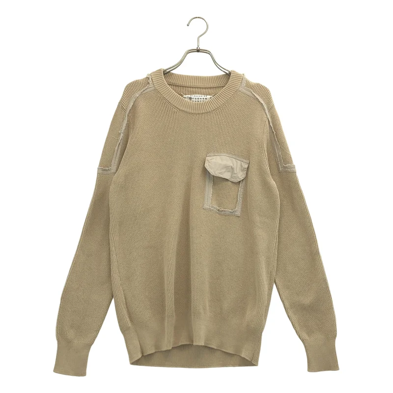 Maison Martin Margiela / メゾンマルタンマルジェラ | 2014SS | コットン ポケット プルオーバー ニット | S | メンズ