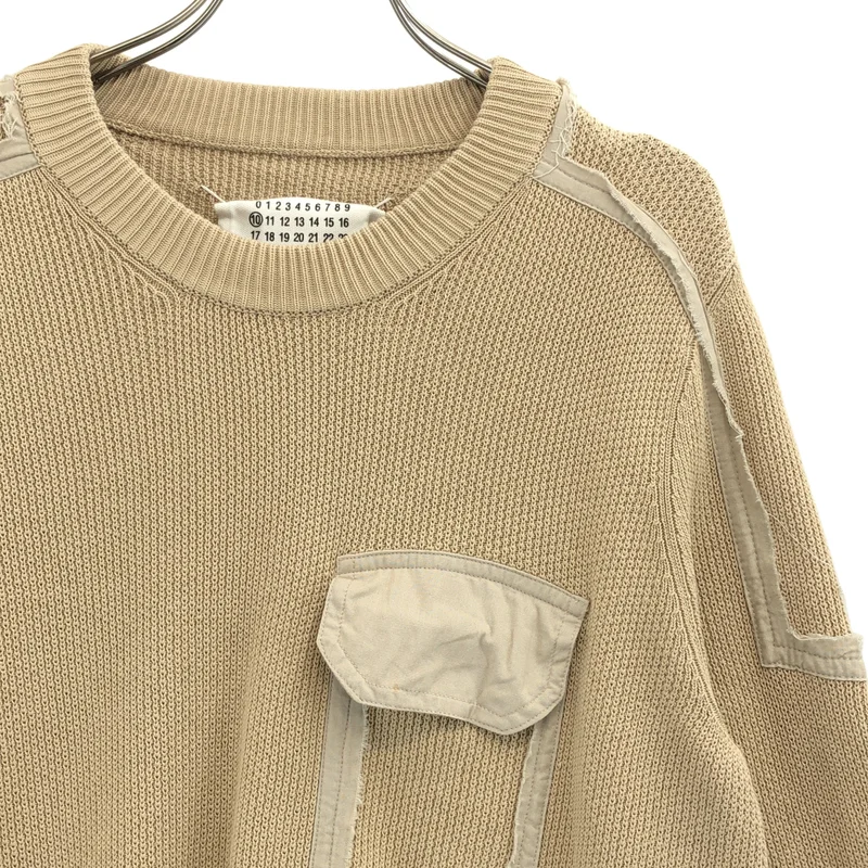 Maison Martin Margiela / メゾンマルタンマルジェラ | 2014SS | コットン ポケット プルオーバー ニット | S | メンズ