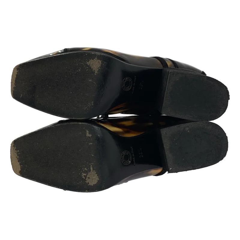 DRIES VAN NOTEN / ドリスヴァンノッテン | パテントレザー ヒール レースアップ シューズ | 36.5 | レディース