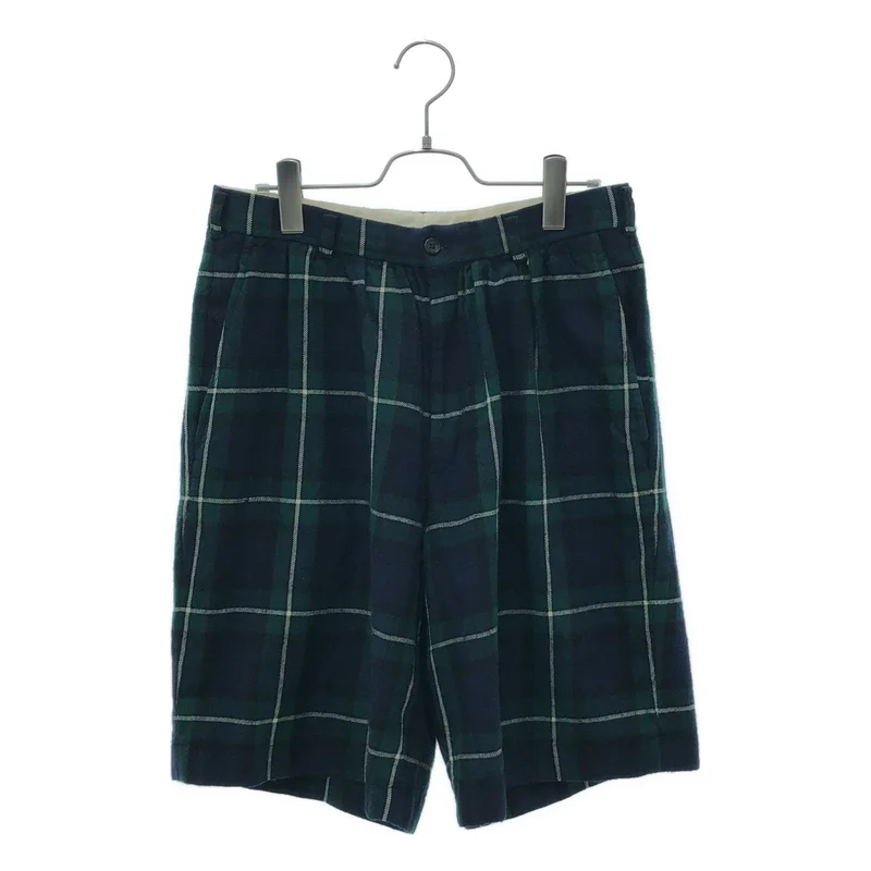 COMME des GARCONS COMME des GARCONS / コムコム | タータンチェック タック ワイド ショートパンツ ショーツ | S | レディース