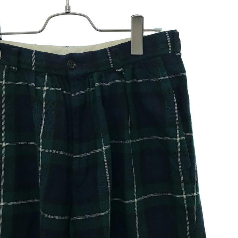 COMME des GARCONS COMME des GARCONS / コムコム | タータンチェック タック ワイド ショートパンツ ショーツ | S | レディース