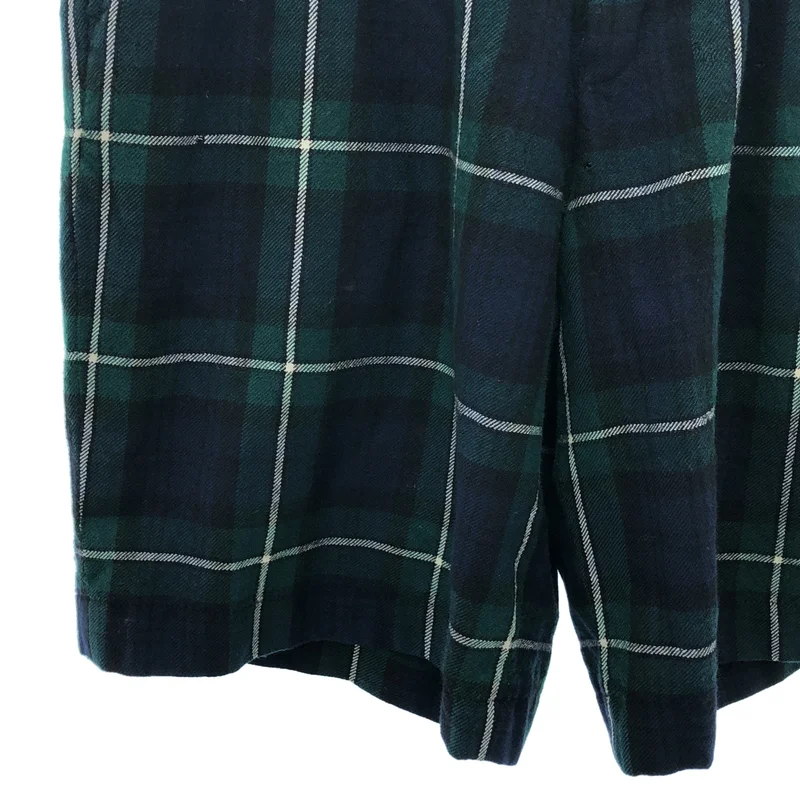 COMME des GARCONS COMME des GARCONS / コムコム | タータンチェック タック ワイド ショートパンツ ショーツ | S | レディース