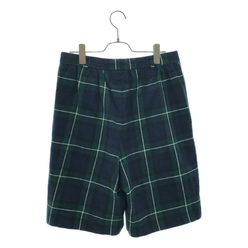 COMME des GARCONS COMME des GARCONS / コムコム | タータンチェック タック ワイド ショートパンツ ショーツ | S | レディース