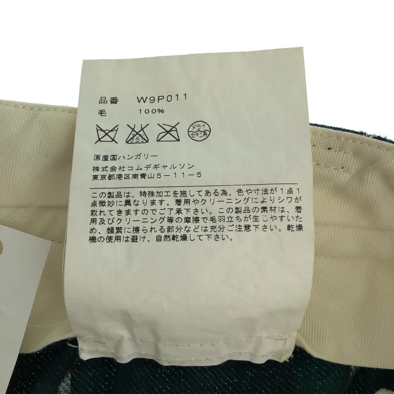 COMME des GARCONS COMME des GARCONS / コムコム | タータンチェック タック ワイド ショートパンツ ショーツ | S | レディース