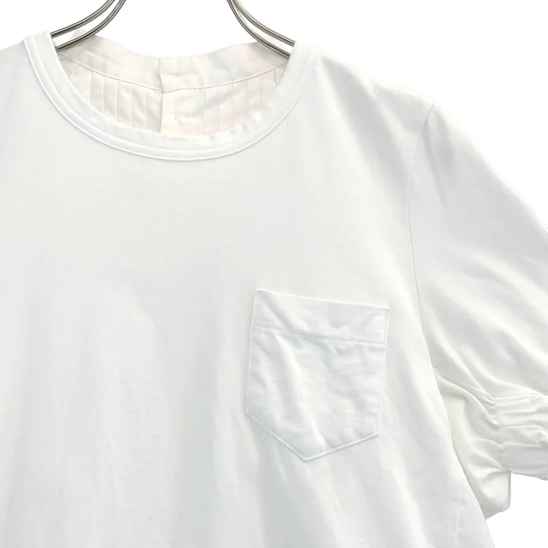 sacai / サカイ | コットン バックプリーツ カットソー | 1 | レディース