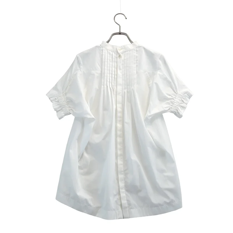sacai / サカイ | コットン バックプリーツ カットソー | 1 | レディース