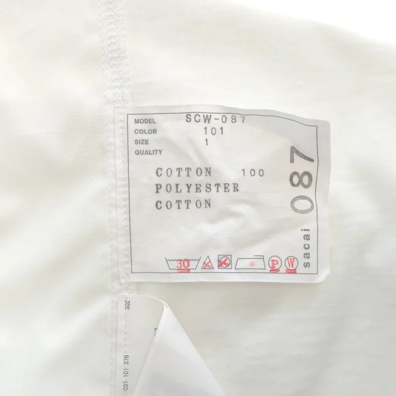 sacai / サカイ | コットン バックプリーツ カットソー | 1 | レディース