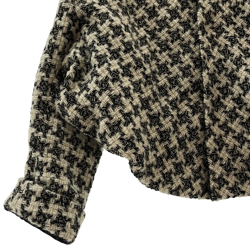 Yohji Yamamoto FEMME / ヨウジヤマモトファム | 2022AW | ツイード ノーカラージャケット | 1 | レディース