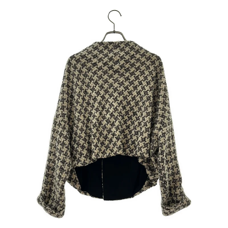 Yohji Yamamoto FEMME / ヨウジヤマモトファム | 2022AW | ツイード ノーカラージャケット | 1 | レディース
