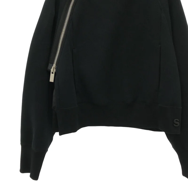 sacai / サカイ | Sponge Sweat Pullover ジップスウェット | 1 | レディース