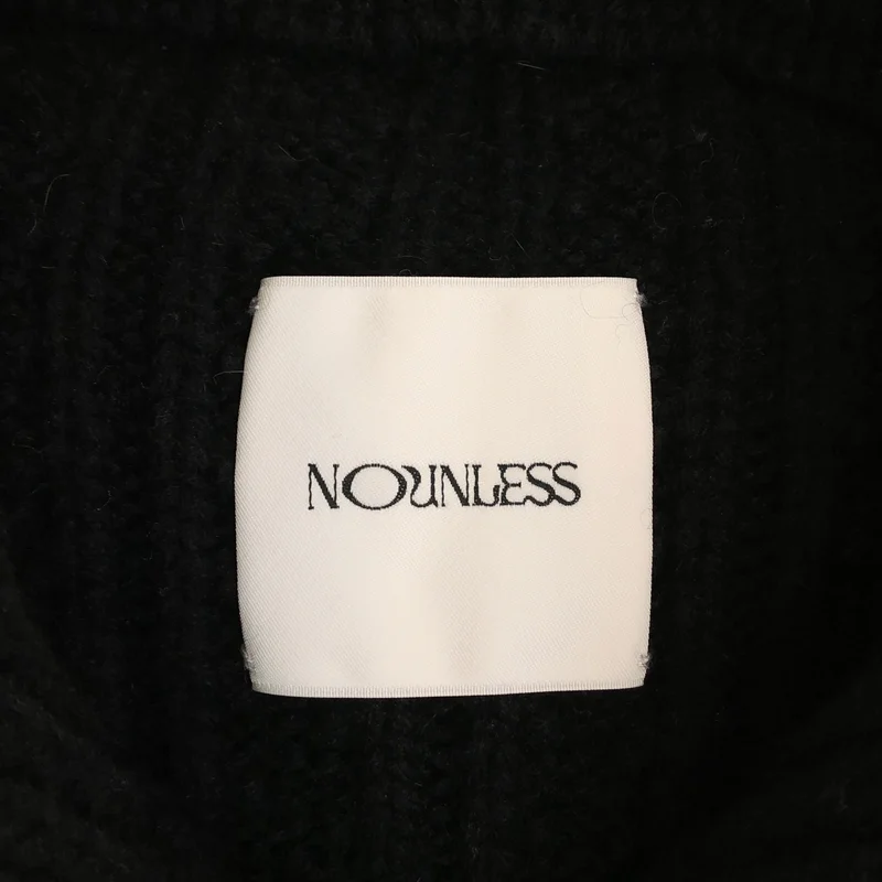 NOUNLESS / ナウンレス | 編み地切替 ケーブル セーラーニット | 1 | レディース