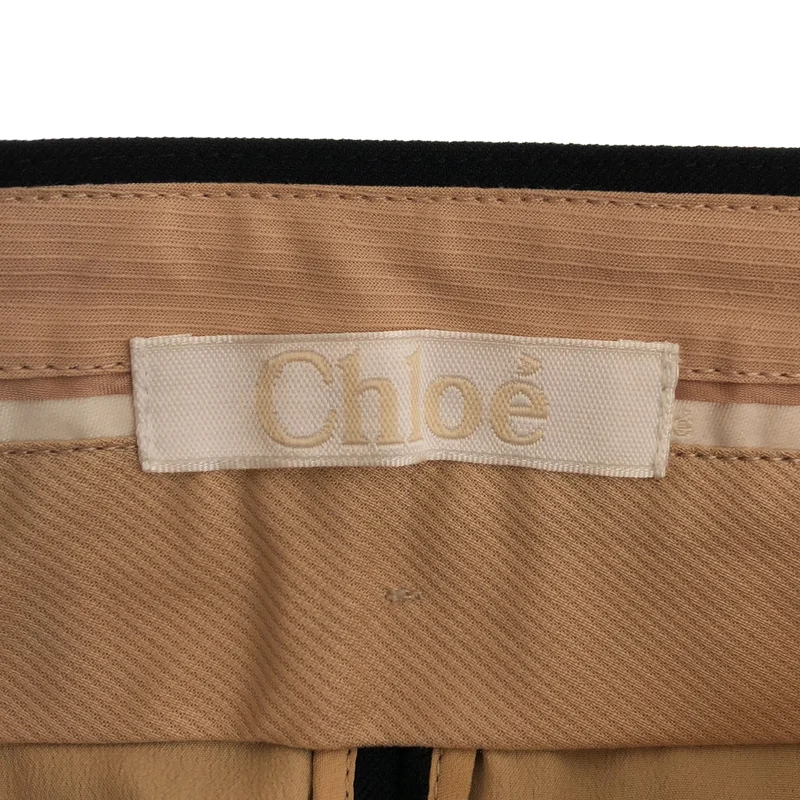 Chloe / クロエ | シルク混 ステッチ ラインパンツ | 34 | レディース