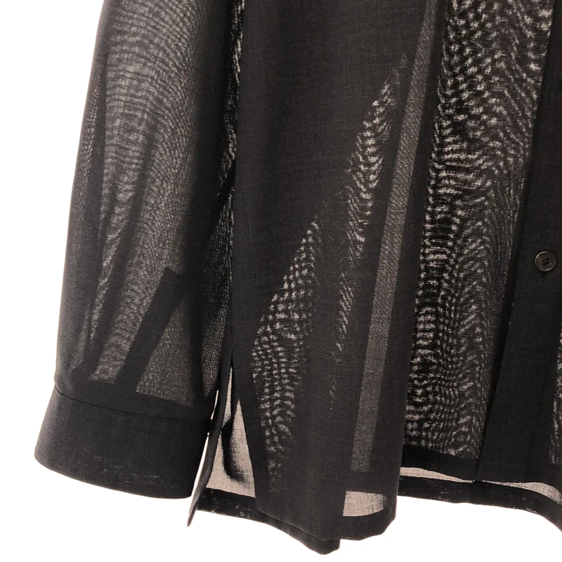 ATON / エイトン | 2026SS | TWIST WOOL GAUZE LOOSE FIT SHIRT / ツイストウールガーゼ ルーズフィットシャツ | 4 | メンズ