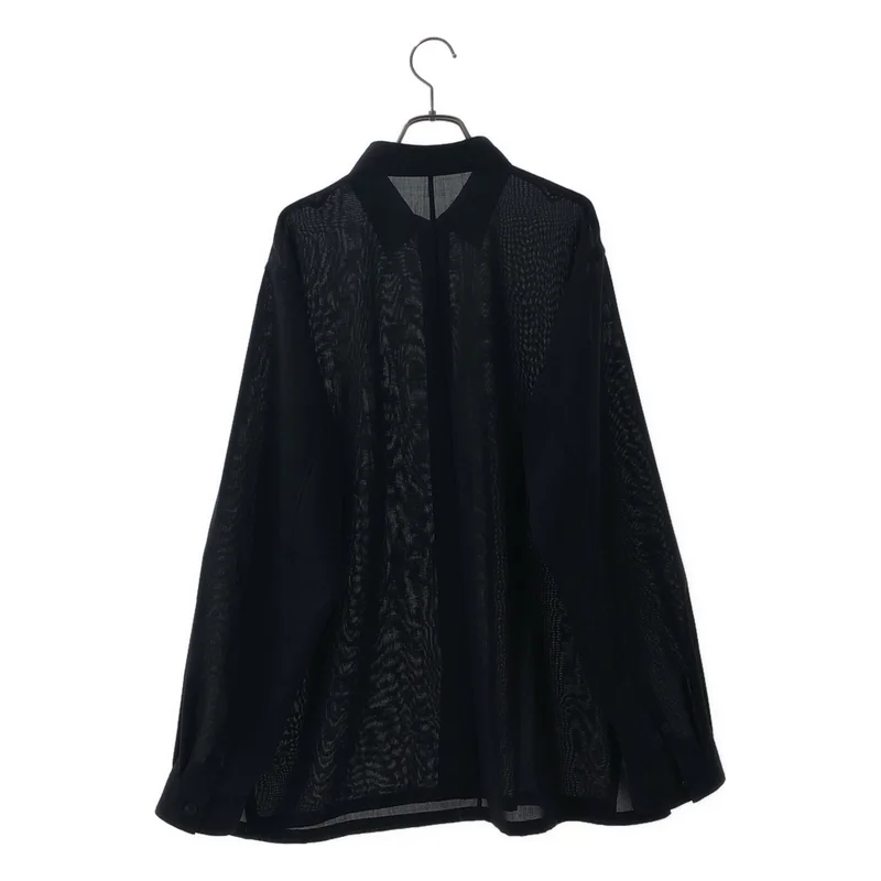 ATON / エイトン | 2026SS | TWIST WOOL GAUZE LOOSE FIT SHIRT / ツイストウールガーゼ ルーズフィットシャツ | 4 | メンズ