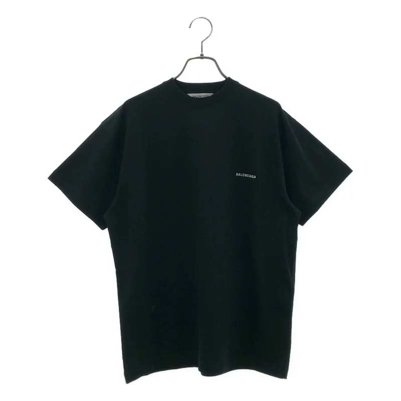 BALENCIAGA / バレンシアガ | コットン フロントロゴ クルーネック カットソー / 613969 | M | メンズ