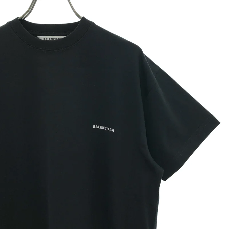 BALENCIAGA / バレンシアガ | コットン フロントロゴ クルーネック カットソー / 613969 | M | メンズ