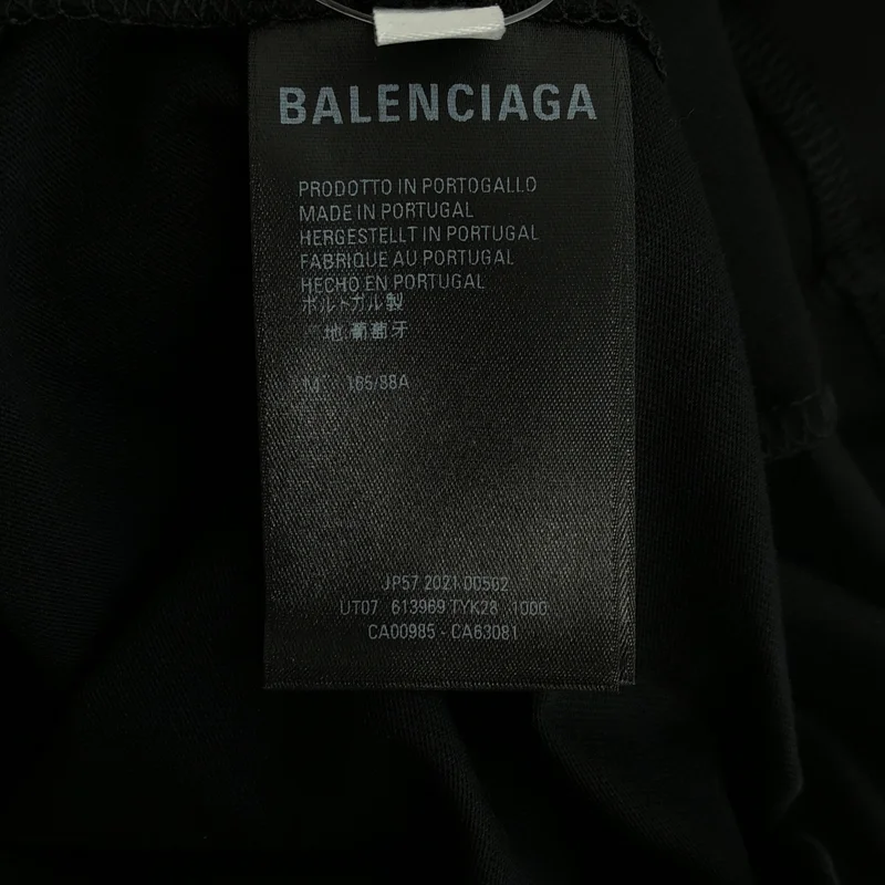 BALENCIAGA / バレンシアガ | コットン フロントロゴ クルーネック カットソー / 613969 | M | メンズ
