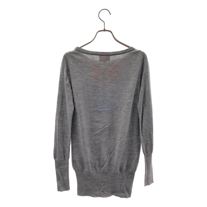 VIVIENNE WESTWOOD RED LABEL / ヴィヴィアンウエストウッドレッドレーベル | ウール混 オーブ クルーネック ニット | 2 | レディース