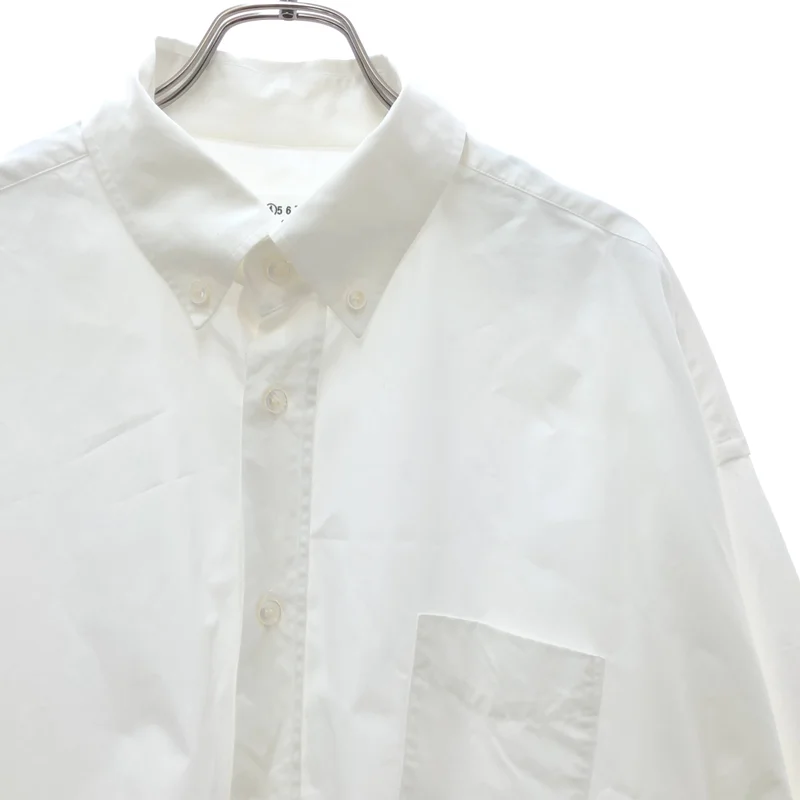 Maison Margiela / メゾンマルジェラ | 2021SS | ドレープボタンダウンシャツ_長袖 | 38 | レディース