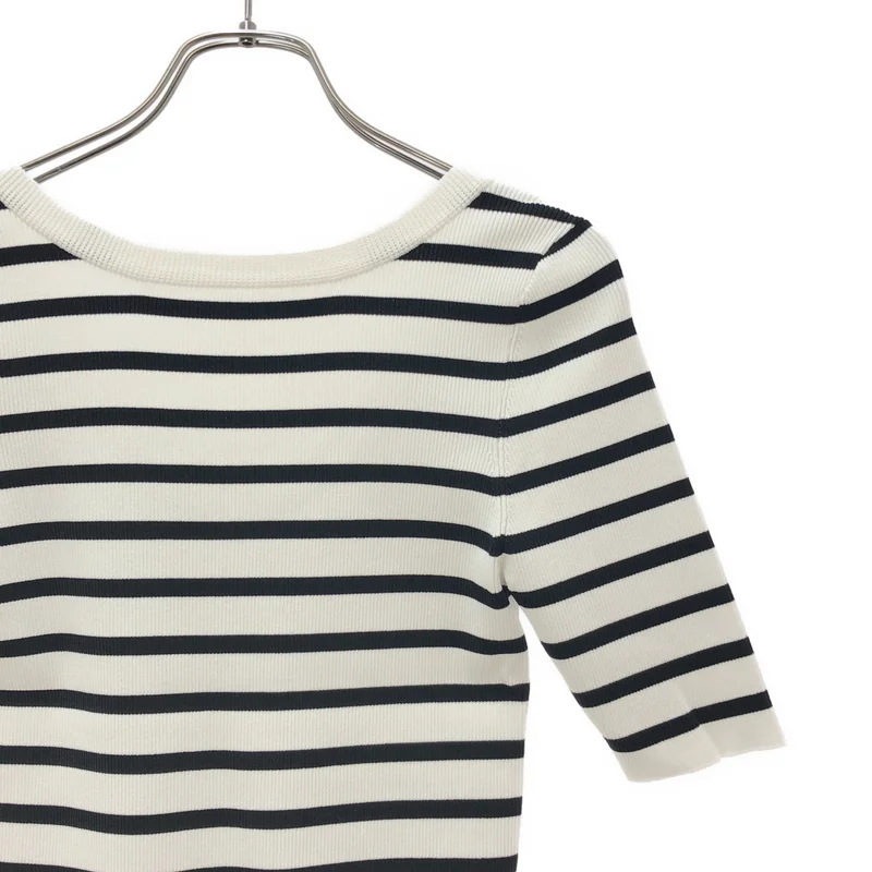 BORDERS at BALCONY / ボーダーズアットバルコニー | 2025SS | RIB KNIT HALF TOP / リブニット ハーフトップ | 38 | レディース