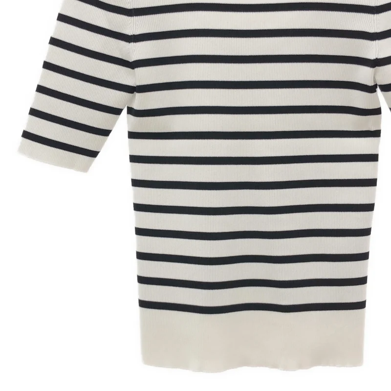 BORDERS at BALCONY / ボーダーズアットバルコニー | 2025SS | RIB KNIT HALF TOP / リブニット ハーフトップ | 38 | レディース