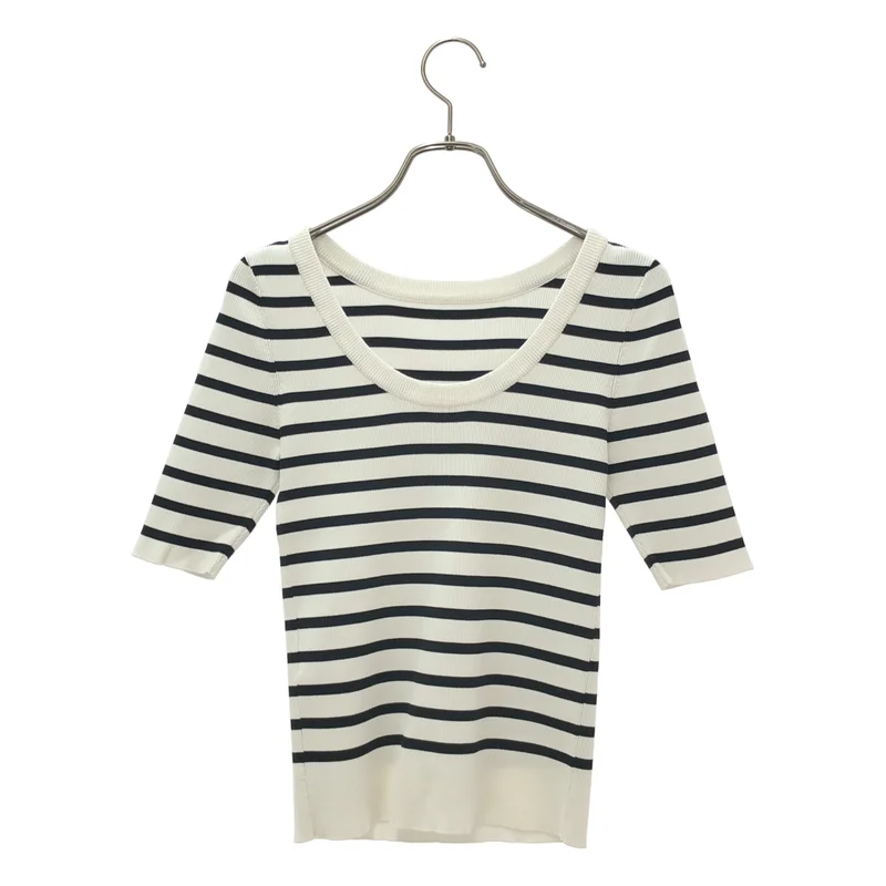 BORDERS at BALCONY / ボーダーズアットバルコニー | 2025SS | RIB KNIT HALF TOP / リブニット ハーフトップ | 38 | レディース