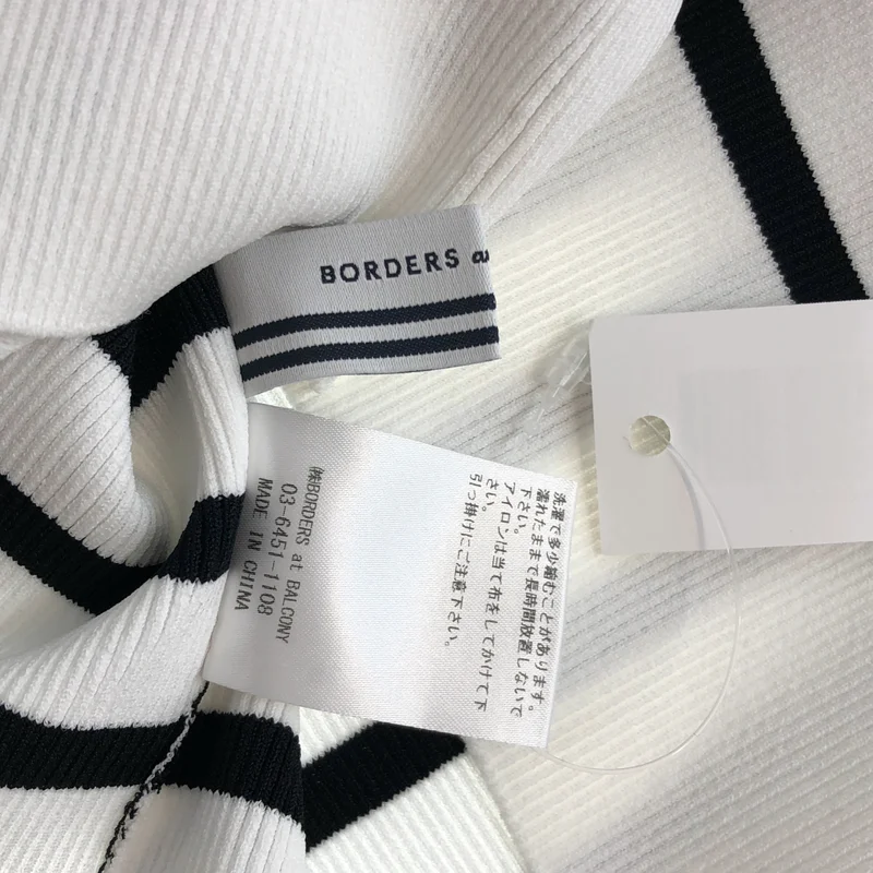 BORDERS at BALCONY / ボーダーズアットバルコニー | 2025SS | RIB KNIT HALF TOP / リブニット ハーフトップ | 38 | レディース