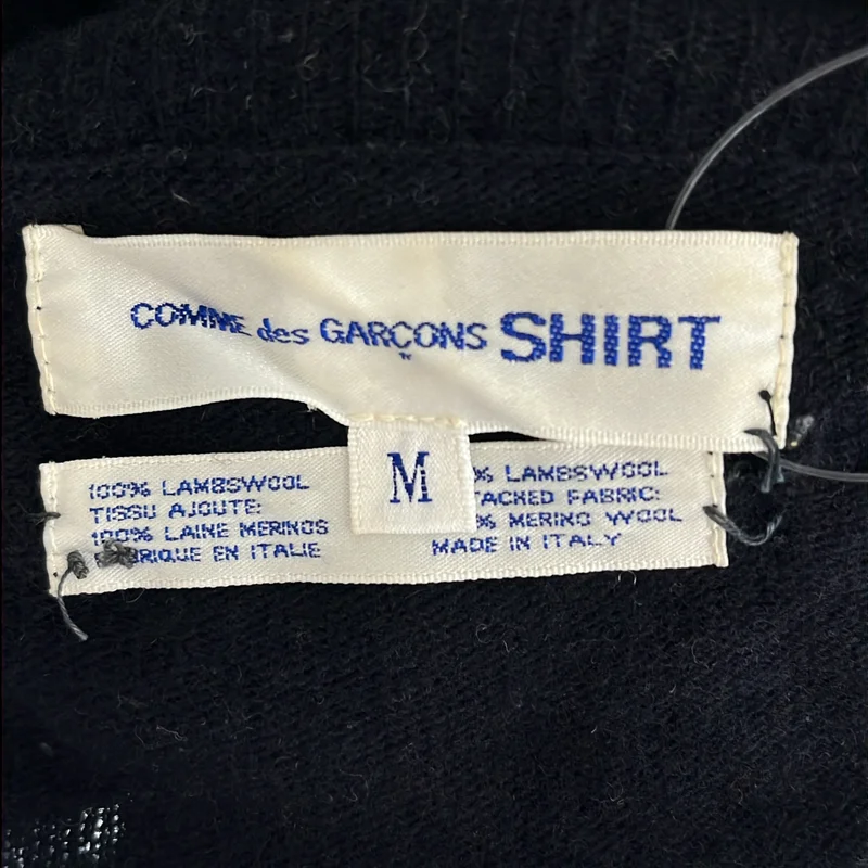 COMME des GARCONS SHIRT / コムデギャルソンシャツ | ウール カットオフ レイヤードデザイン ニットベスト | M | メンズ