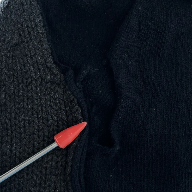 COMME des GARCONS SHIRT / コムデギャルソンシャツ | ウール カットオフ レイヤードデザイン ニットベスト | M | メンズ