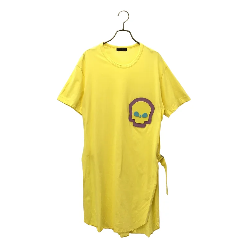 COMME des GARCONS HOMME PLUS / コムデギャルソンオムプリュス | AD2017 | コットン サイドベルト ラバースカル Tシャツ |