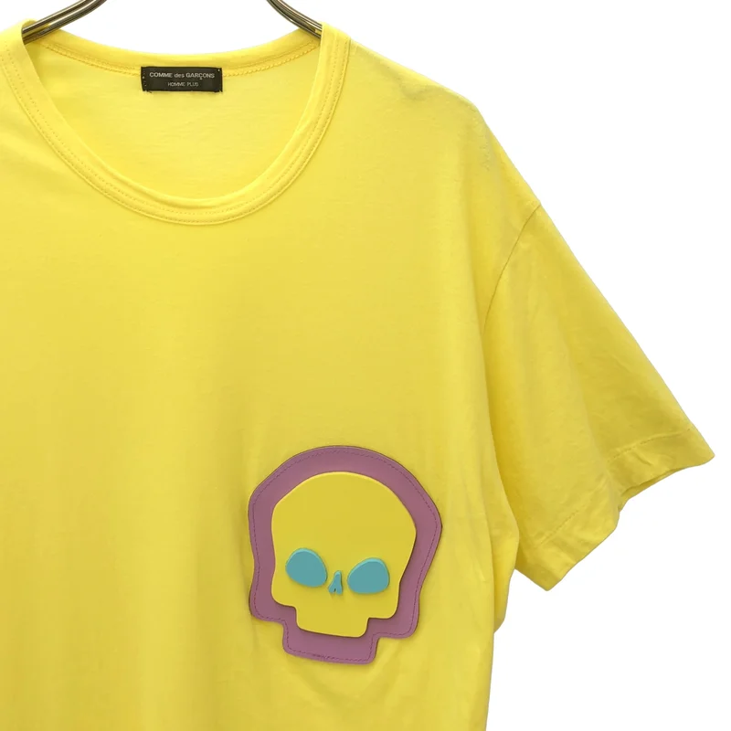 COMME des GARCONS HOMME PLUS / コムデギャルソンオムプリュス | AD2017 | コットン サイドベルト ラバースカル Tシャツ |